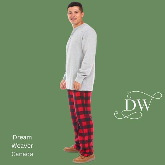 Canada Plaid Fleece PJ Pant | Unisex  | 2 XL - Picture 4 of 5